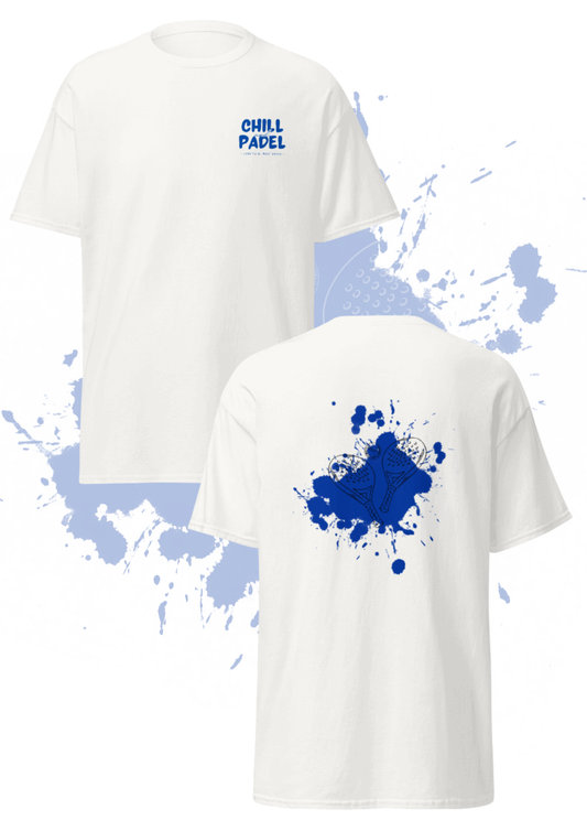 T-shirt Chill and Padel – Classic Blue Splash
