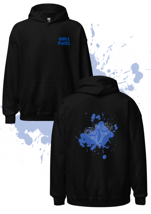Sweat à capuche Chill and Padel – Classic Blue Splash