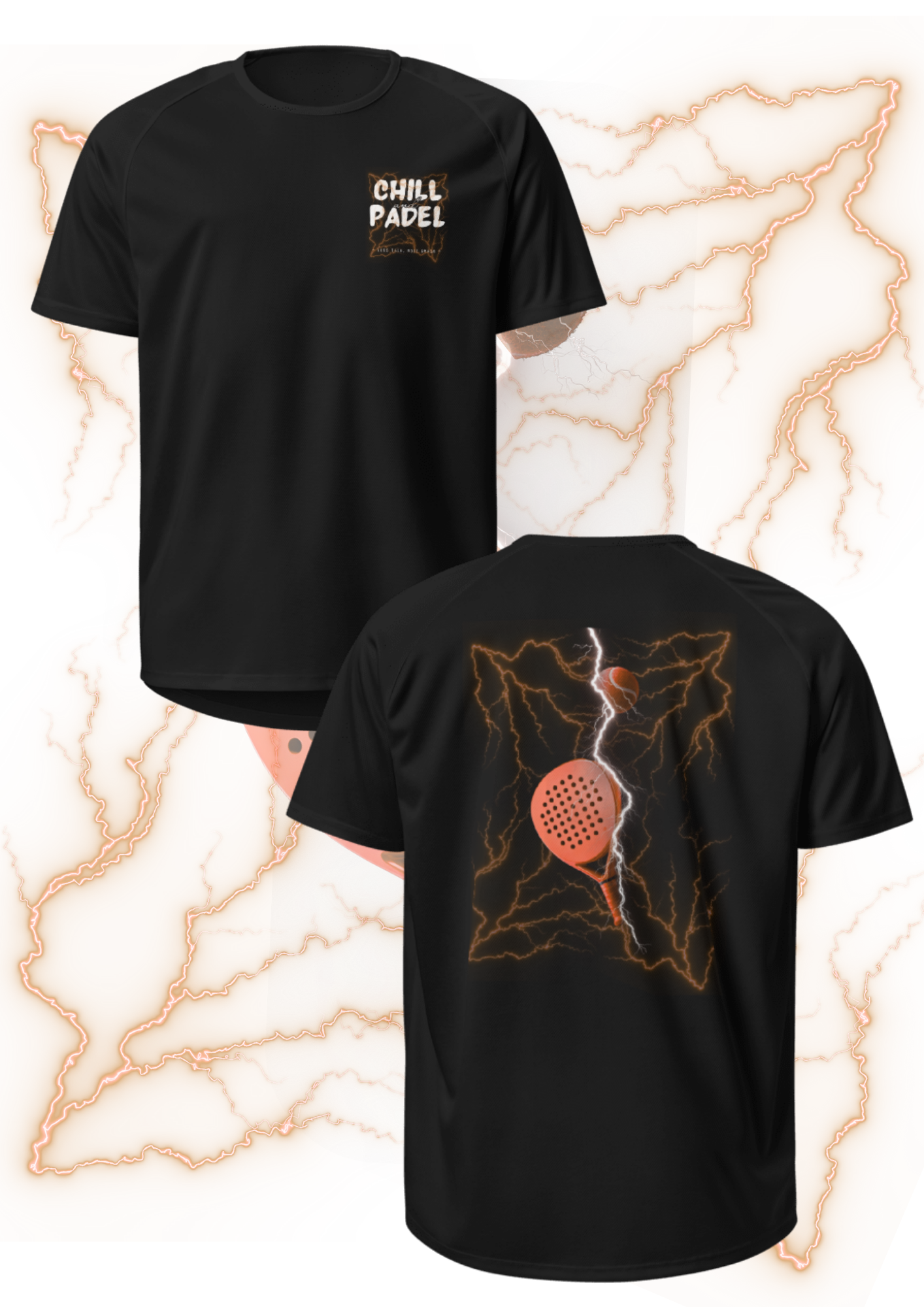T-shirt Sport Chill and Padel – Édition Énergie